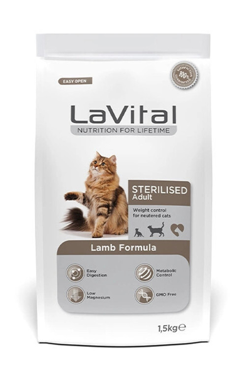 Kuzu Etli 1.5 kg Kısırlaştırılmış Yetişkin Kedi Maması