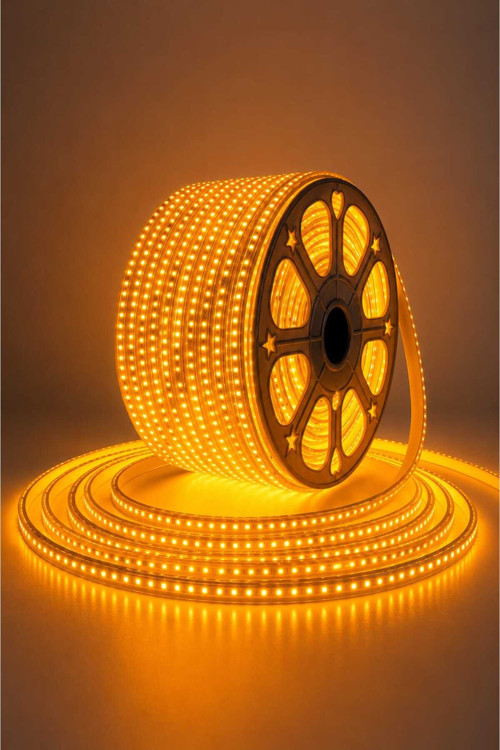 Ookayled 220V Şerit led Amber 100m