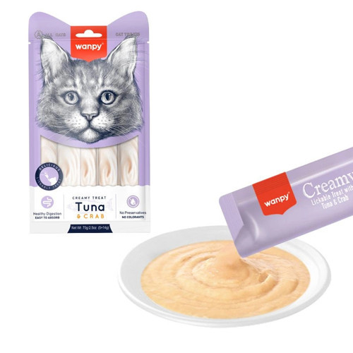 Ton Balıklı ve Yengeçli Sıvı Kedi Ödülü 5x14gr