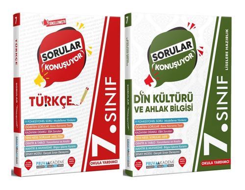 Pruva Akademi 7. Sınıf Türkçe + Din Kültürü Sorular Konuşuyor Seti 2 Kitap 2023