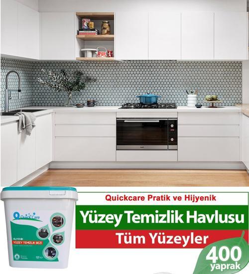 Dezenfektanlı Yüzey Temizlik Havlusu 400 Yaprak Kova Mendil Aloe Vera Kokulu