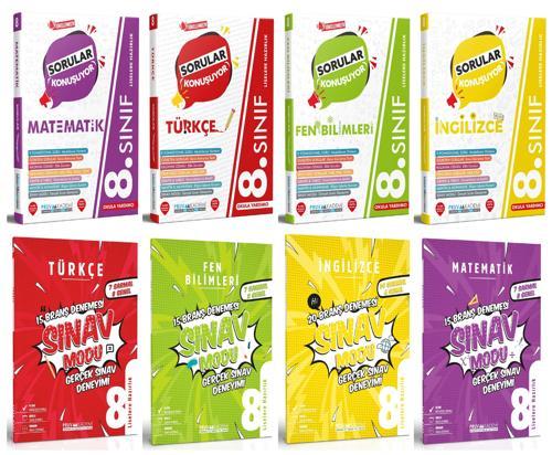 Pruva Akademi 8. Sınıf Matematik Türkçe Fen İngilizce Soru + Deneme Seti 8 Kitap 2023