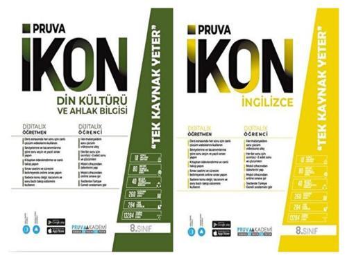 Pruva Akademi 8. Sınıf Din Kültürü + İngilizce Defter Seti 2 Kitap 2023