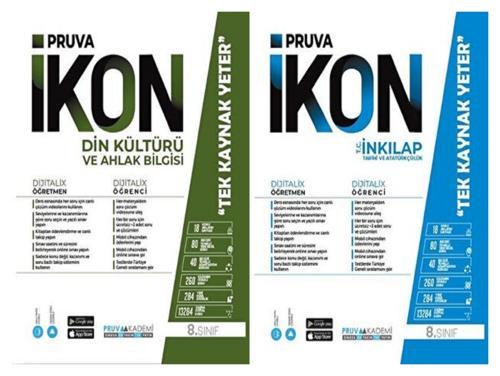 Pruva Akademi 8. Sınıf Din Kültürü + İnkılap Defter Seti 2 Kitap 2023