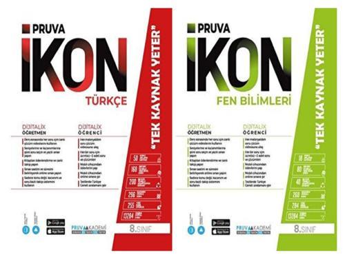 Pruva Akademi 8. Sınıf Türkçe + Fen Bilimleri Defter Seti 2 Kitap 2023