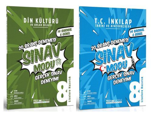 Pruva Akademi 8. Sınıf Din Kültürü + İnkılap Deneme Seti 2 Kitap 2023