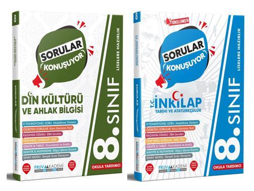 Pruva Akademi 8. Sınıf Din Kültürü + İnkılap Soru Bankası Seti 2 Kitap 2023