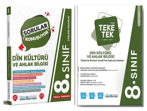 Pruva Akademi 8. Sınıf Din Kültürü Teke Tek + Sorular Konuşuyor Seti 2 Kitap 2023