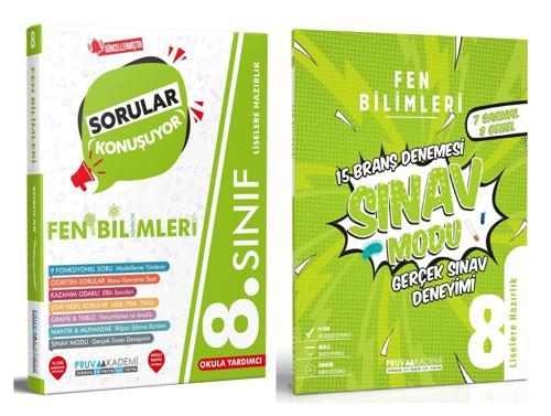 Pruva Akademi 8. Sınıf Lgs Fen Bilimleri Sorular Konuşuyor + Deneme Seti 2 Kitap 2023
