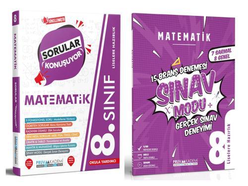 Pruva Akademi 8. Sınıf Lgs Matematik Sorular Konuşuyor + Deneme Seti 2 Kitap 2023