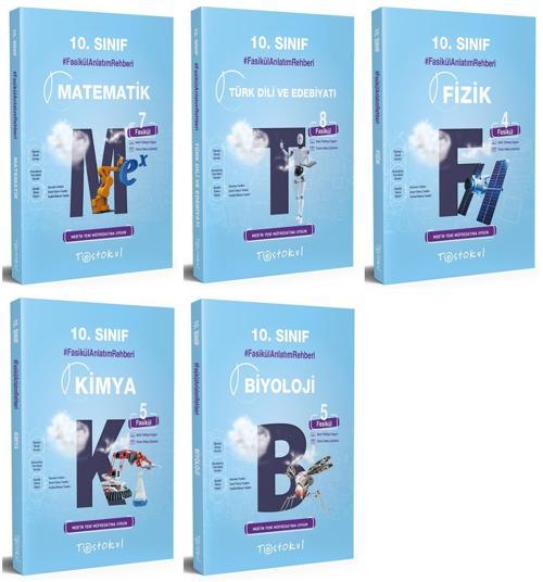 Test Okul 10. Sınıf Matematik + Edebiyat + Fizik + Kimya + Biyoloji Fasikül Anlatım Seti 5 Kitap 2023