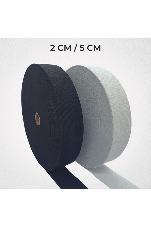 3,5 Cm Süper Örme Beyaz Renk Lastik 25 Metre