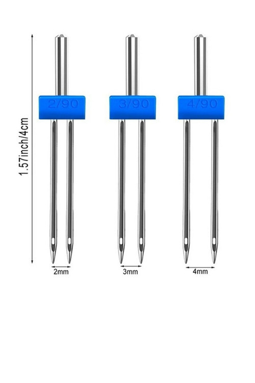 Beko Zetina Janome Kutusunda( 2Mm-3Mm-4Mm Çiftli Nervür İğnesi Takımı)