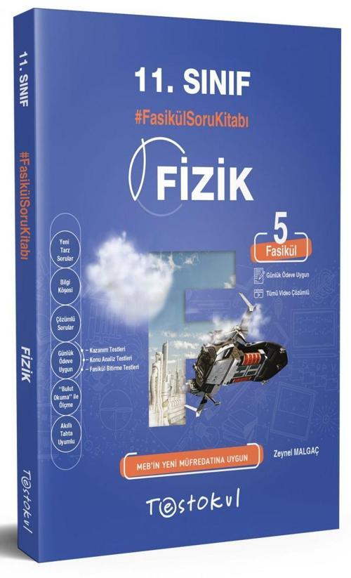 Test Okul 11. Sınıf Fizik Fasikül Soru Kitabı Bankası 2023