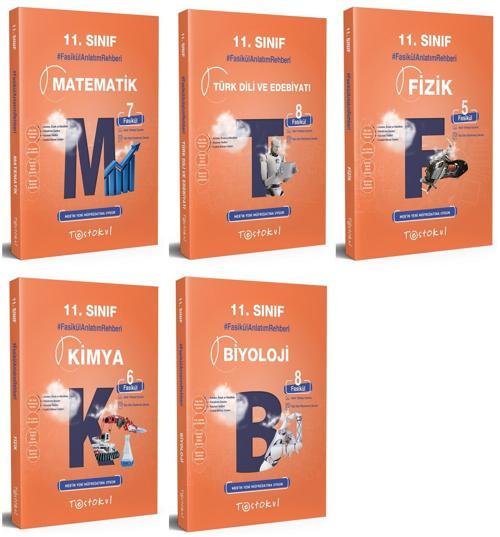 Test Okul 11. Sınıf Matematik + Edebiyat + Fizik + Kimya + Biyoloji Fasikül Anlatım Seti 5 Kitap 2023