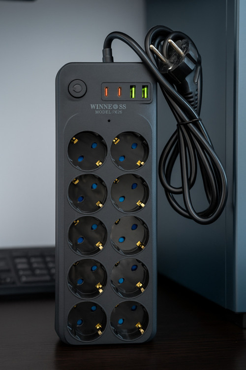 3423 – 10’Lu Akım Korumalı Priz (Usb + Type-C)