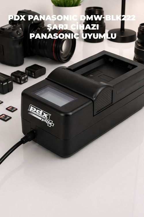 Panasonic DMW-BLK222 Şarj Cihazı | Stabil Şarj | Panasonic Uyumlu