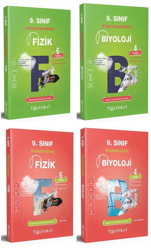 Test Okul 9. Sınıf Fizik + Biyoloji Fasikül Anlatım + Soru Seti 4 Kitap 2023