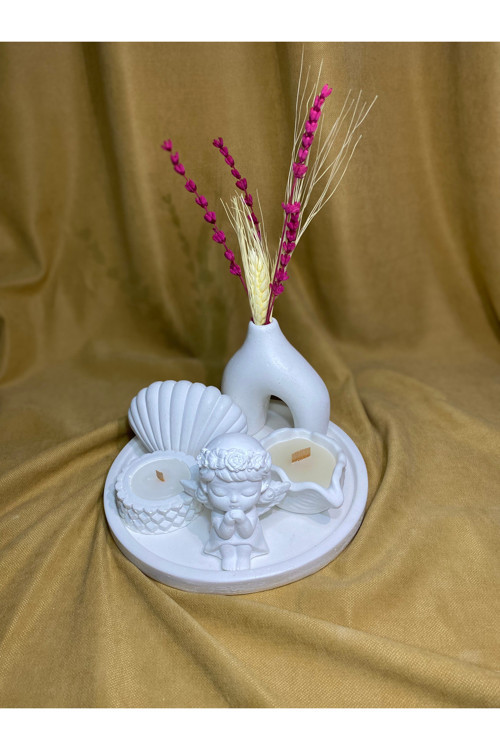 Dekoratif Biblo ve Mum 6'lı Set