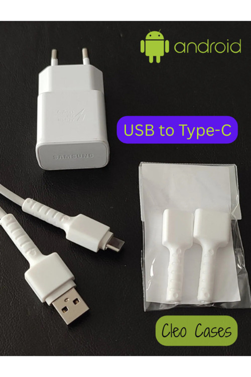 2 Adet Android Usb To Type-C Şarj Kablo Ucu Koruyucu