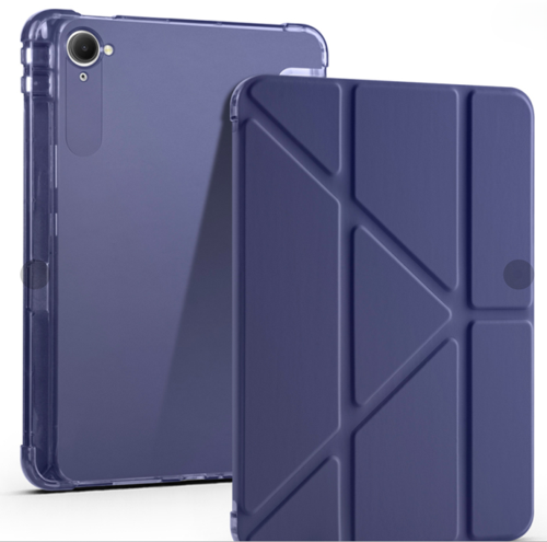 Xiaomi Pad Mini 8.8 inç ile Uyumlu Kalem Bölmeli Uyku Modlu Katlanabilir Trifolding Tablet Kılıfı