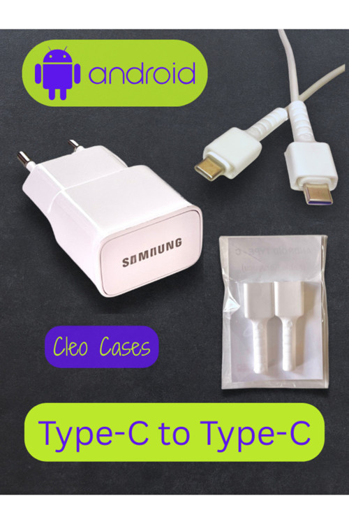 2 Adet Yeni Nesil Android Type-C To Type-C Şarj Kablo Ucu Koruyucu