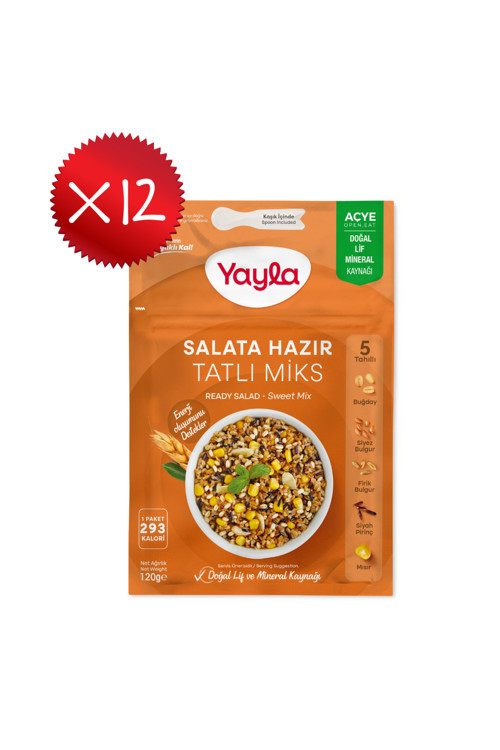 Salata Hazır Tatlı Miks 120 gr x 12 Adet