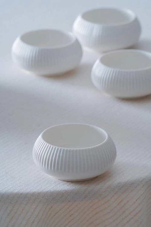 Linea Porselen Beyaz Kase 6'lı 8x6 cm
