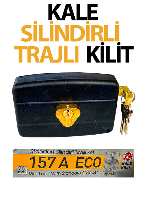 Standart Silindirli Trajlı Kilit Kale 157 A Eko