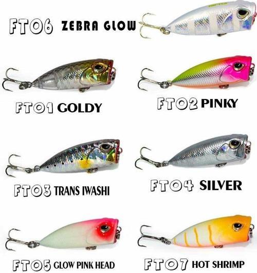 Tiny Popper Mini LRF Popper FT06 - ZEBRA GLOW