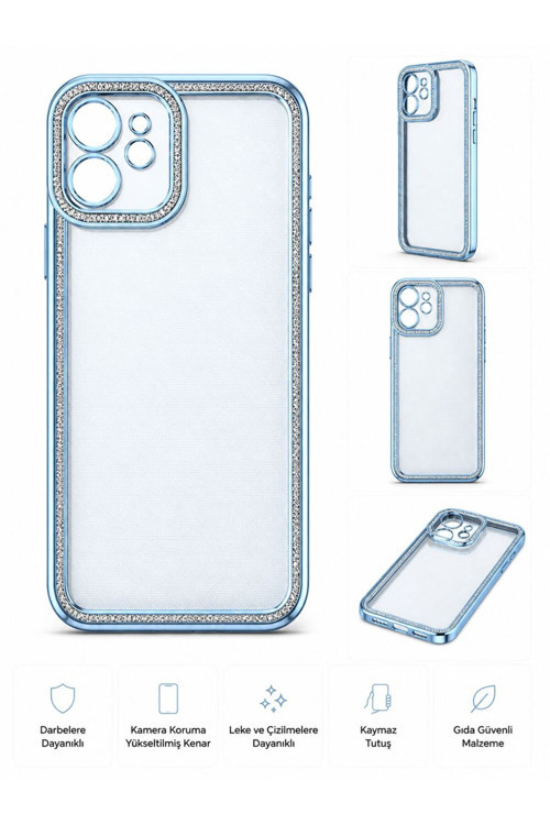 iPhone 11 UYUMLU MAVİ SİMLİ RENKLİ KILIF
