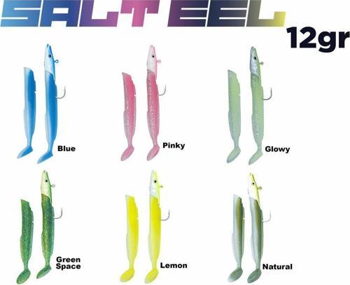Salt Eel 10cm 12gr x2 Silikon Yem 021 Blue Glitter
