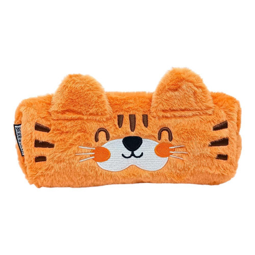 Peluş Sevimli Kedi Turuncu Kalemkutu