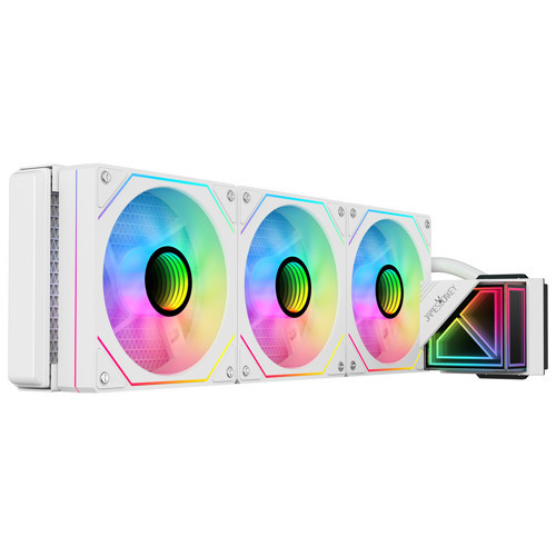 Lugis JDC360 ARGB 360mm Beyaz Sıvı İşlemci Soğutucu AM5 ve LGA1700 Uyumlu
