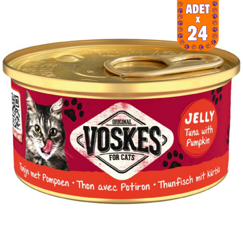 Ton Balıklı ve Balkabaklı Kedi Konservesi 24x85 Gr