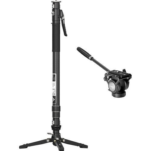 Pineta Pro Karbon Fiber & FH60S Video Fluid Kafa Monopod Kit