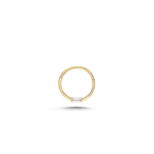 8mm Beyaz Baget Helix Piercing