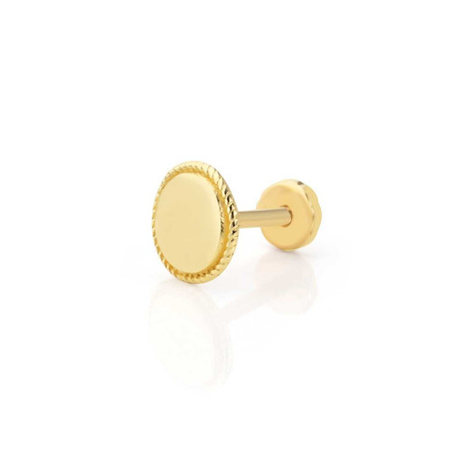 Yuvarlak İşleme Detaylı Tragus Piercing