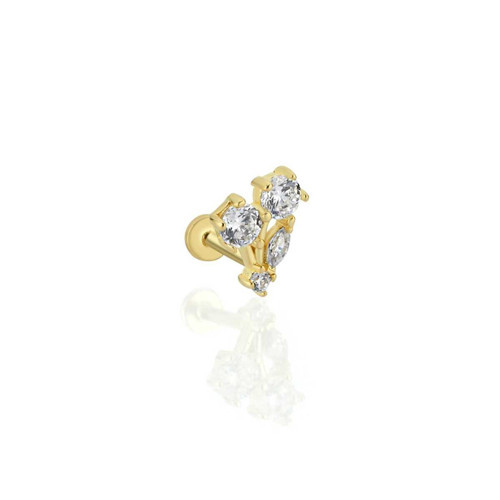 Floral Tragus Piercing