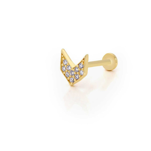 Taşlı Üçgen Model Tragus Piercing