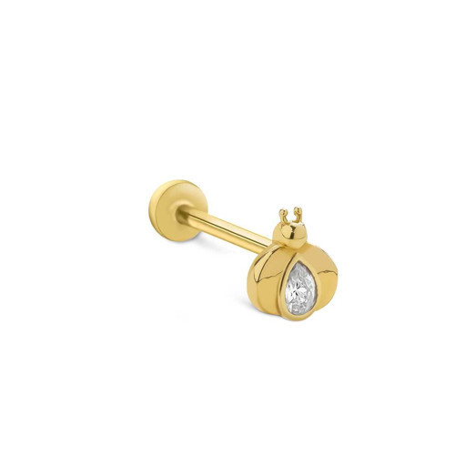 Uğur Böceği Damla Taş Tragus Piercing