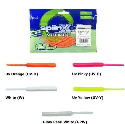 Soft Baits Baby Fish 4.5 cm Kokulu Silikon Yem UV ORANGE 463
