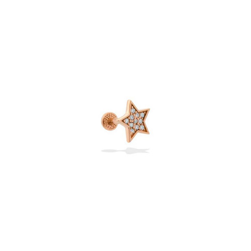 Tırnaklı Taşlı Star Tragus Piercing