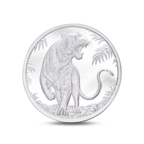 Kaplan Figürlü Gümüş Sikke Coin