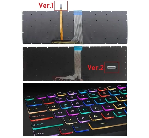 MSI GF75 Thin 9SC MS-17F2 Klavye V1 Işıklı (RGB)
