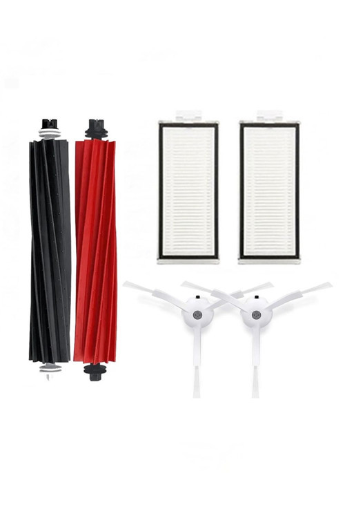 Roborock Q5 Pro 5 Parça Uyumlu Basic Set Roborock Q5 Pro Q5 ProBasic Set 5 Parça Beyaz Yan Fırçalı