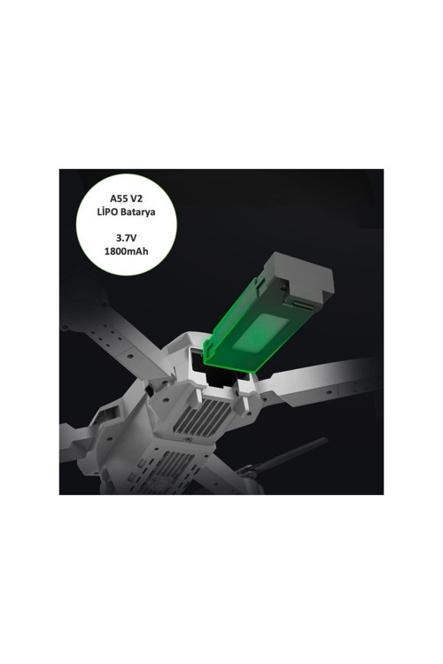 A55 V2 Uyumlu Drone Batarya — Beden: Tek Ebat