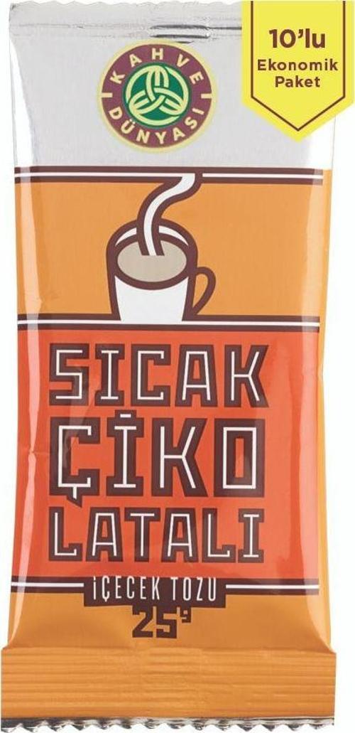 Sıcak Çikolata (10'lu Paket) 10 Paket 25 Gr Sıcak Çikolata
