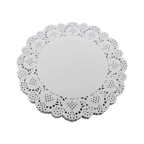 Dantel Kağıt Karton Çay Meşrubat Bardak Altlığı - Beyaz - 9 Cm - 500 Adetlik Paket