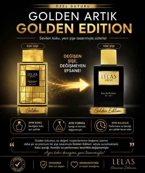 Golden Edition Kadın Erkek Parfüm EDP 85 ML – Meyvemsi Çiçeksi Odunsu Kalıcı Niş Koku - 1676